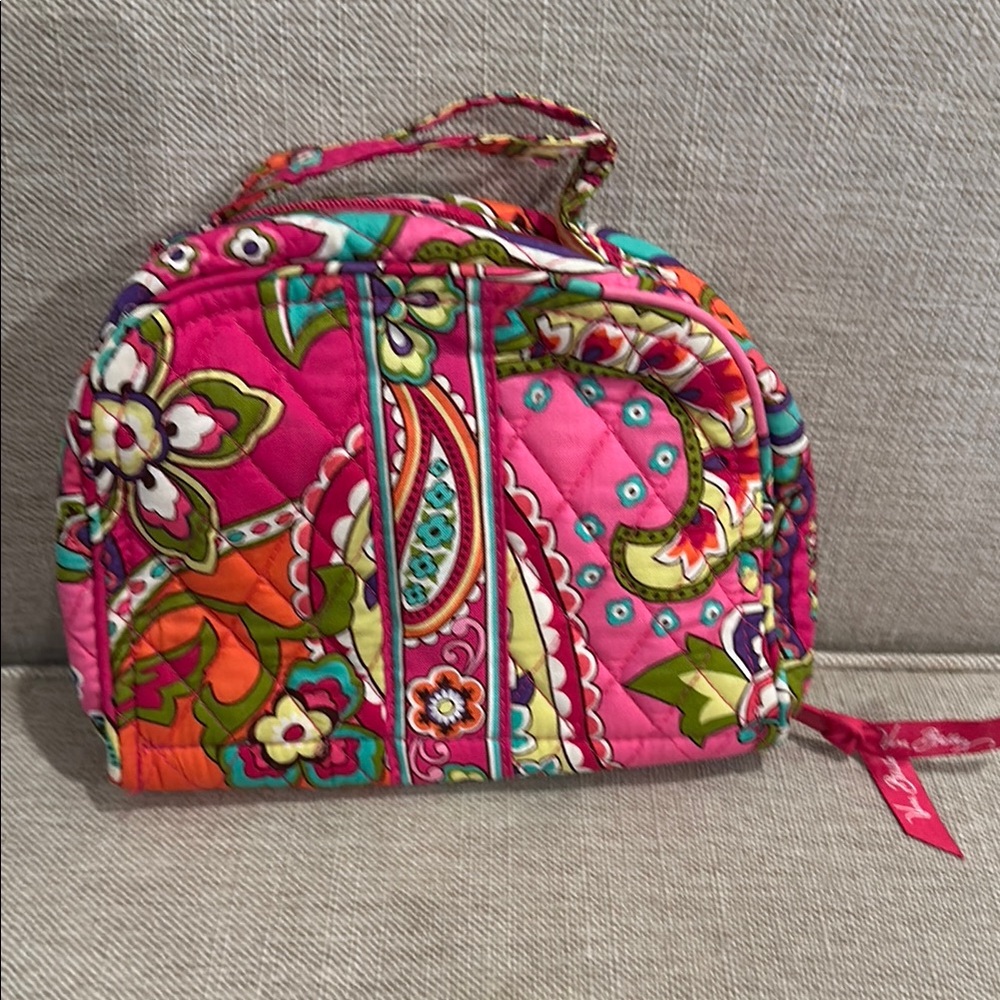 Vera Bradley Pink Floral Travel Jewelry Bag